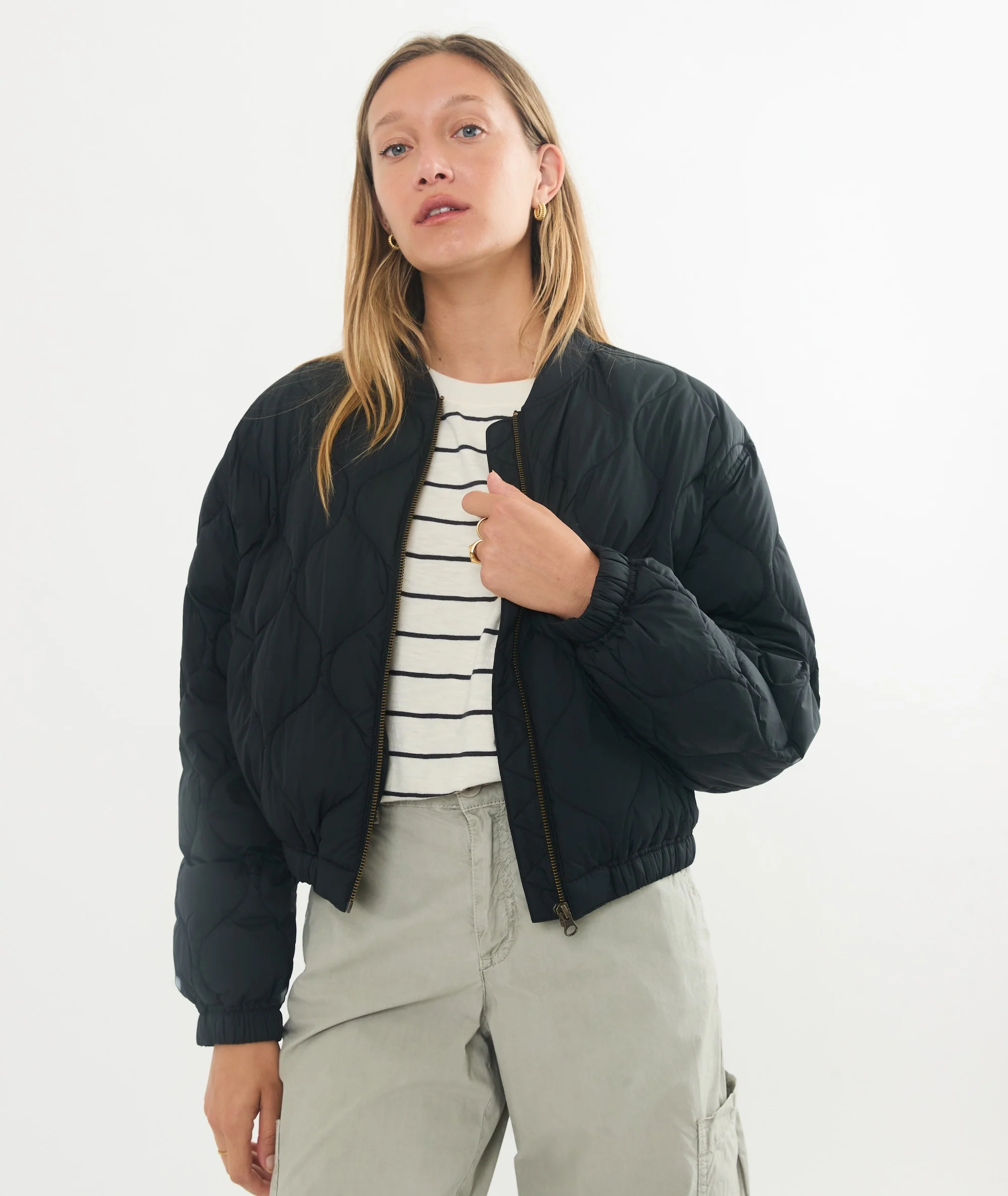 Avalon Lightweight Quilted Bomber - Image 2