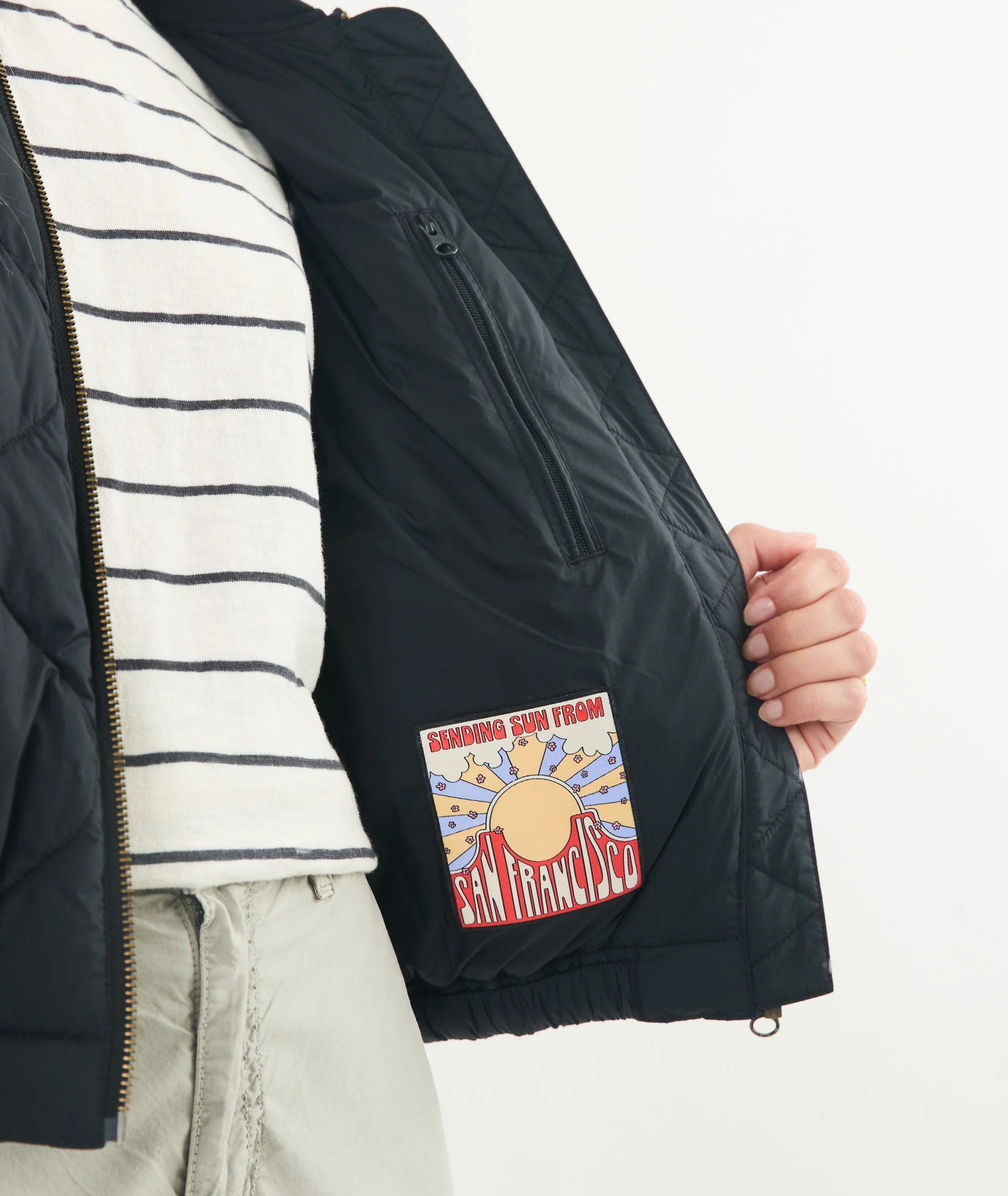 Avalon Lightweight Quilted Bomber - Image 5