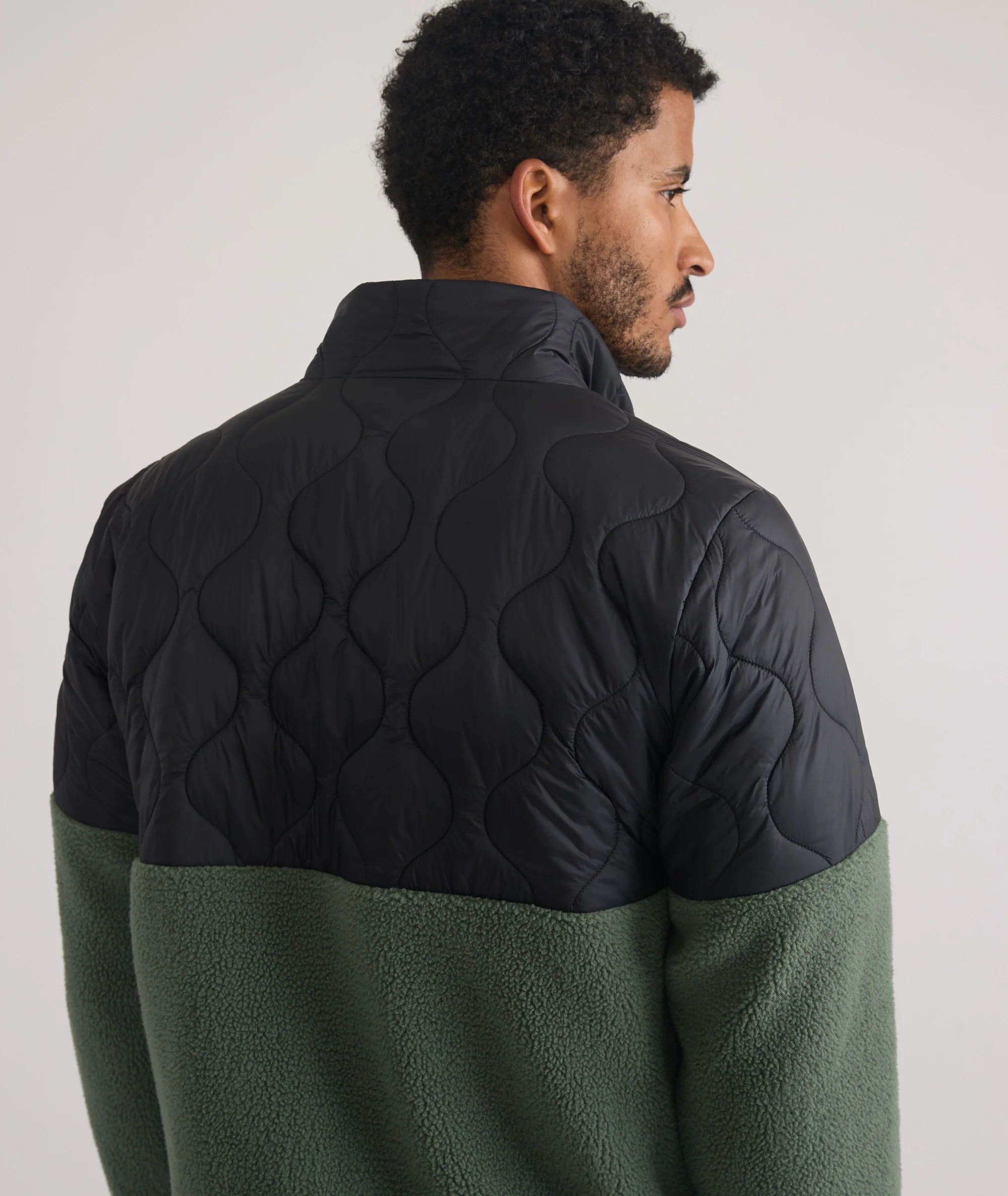 Custom Cut & Sew Bariloche Sherpa Jacket - Image 8