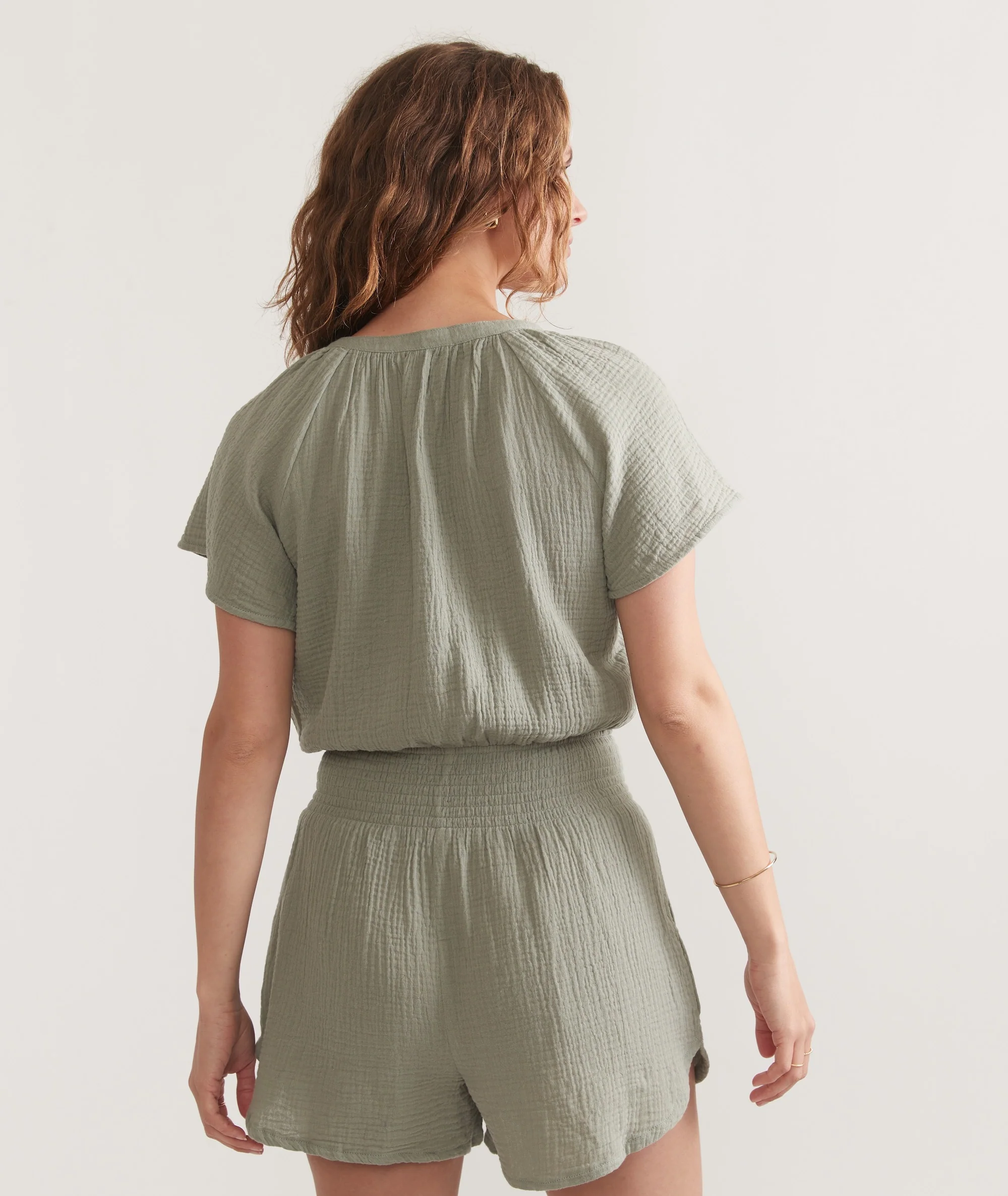 Bella Double Cloth Romper - Image 4