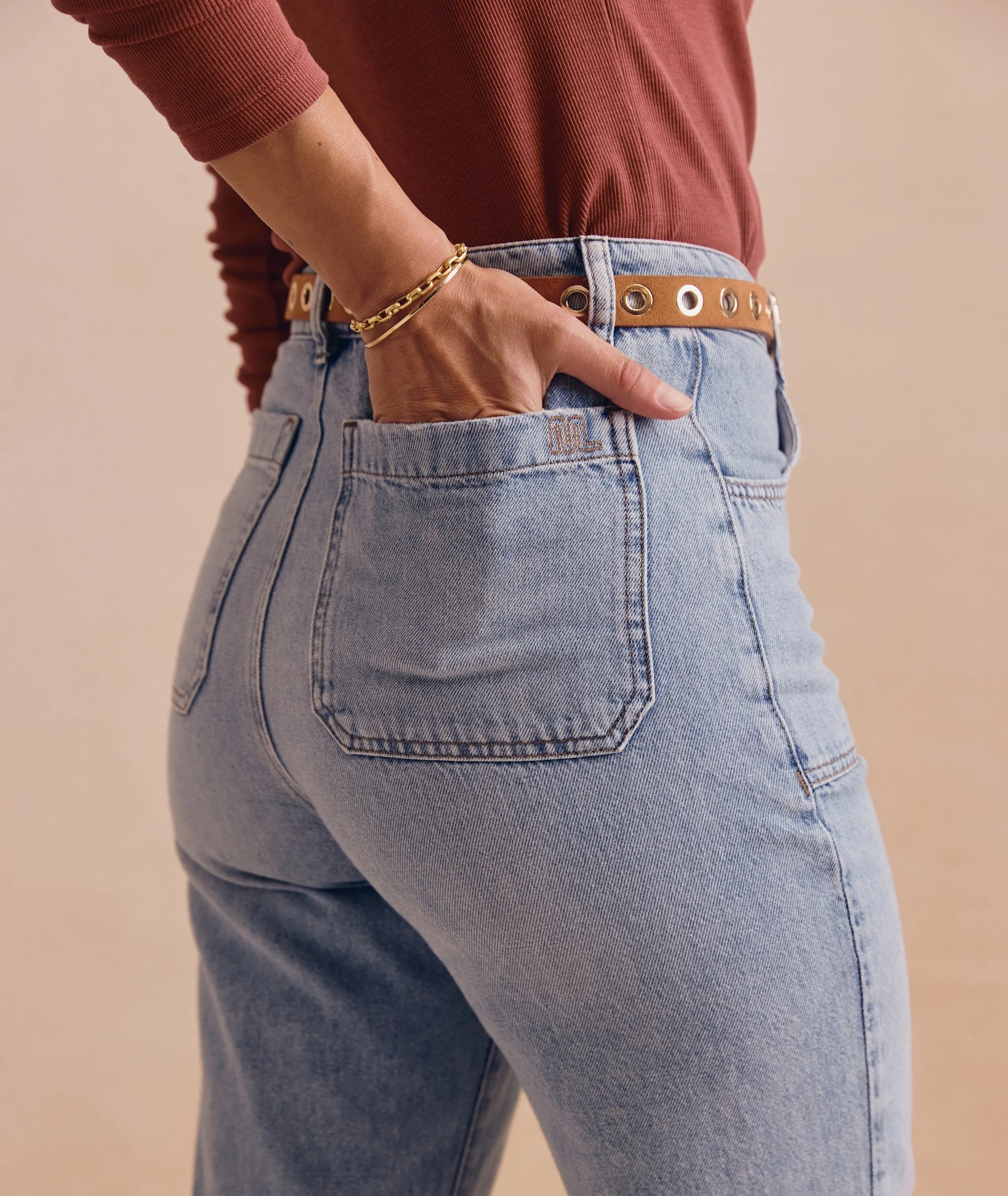 Bridget Denim Flare Pant - Image 4