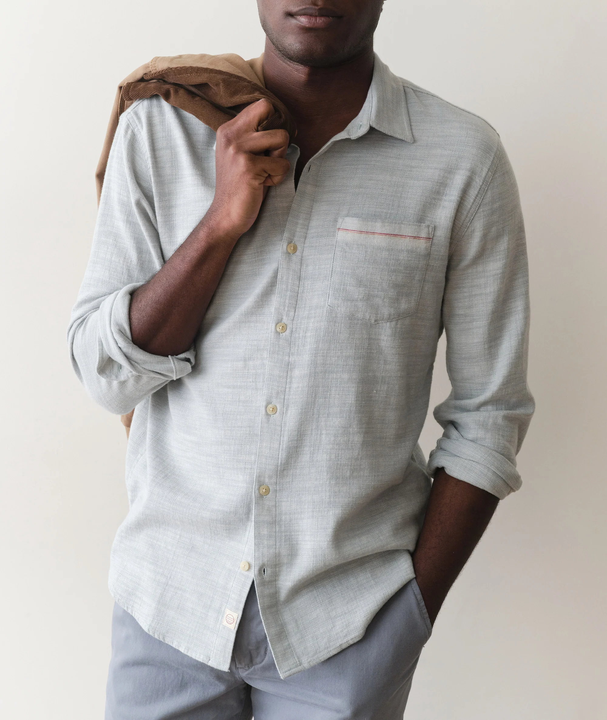Stretch Selvage Long Sleeve Shirt - Image 2