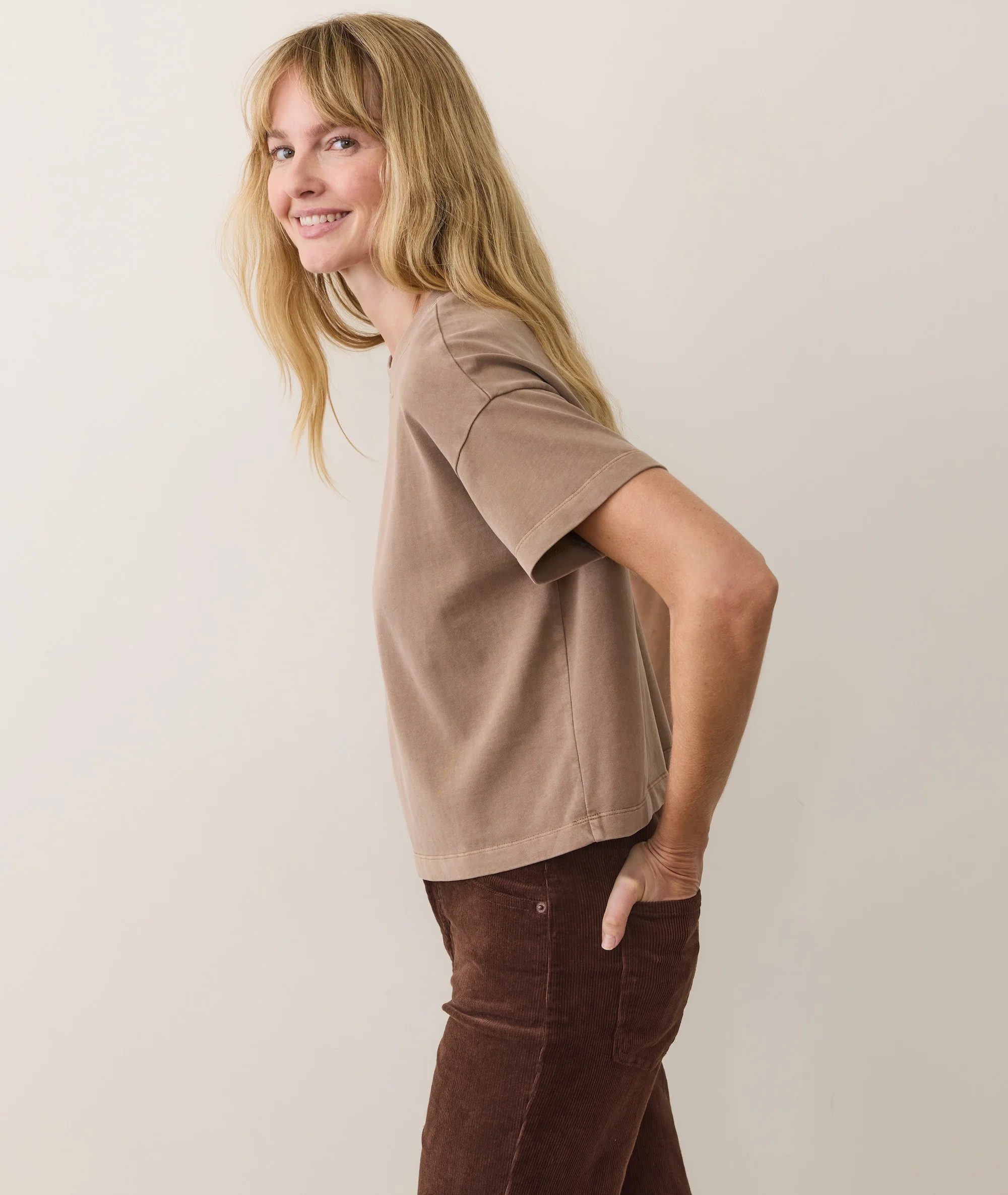 Luxe Sueded Tee
