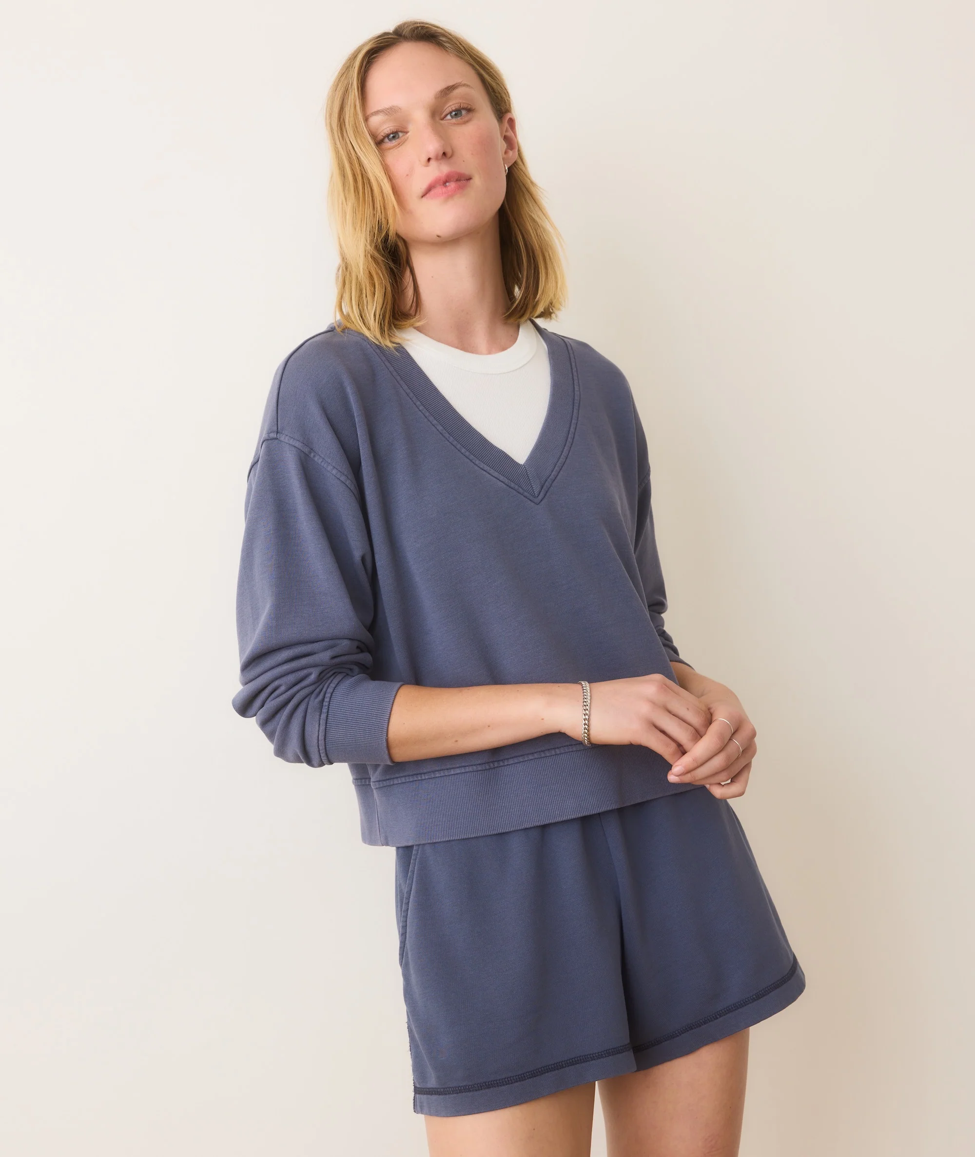 Cloud 9 Terry V-Neck Sweatshirt - Image 2