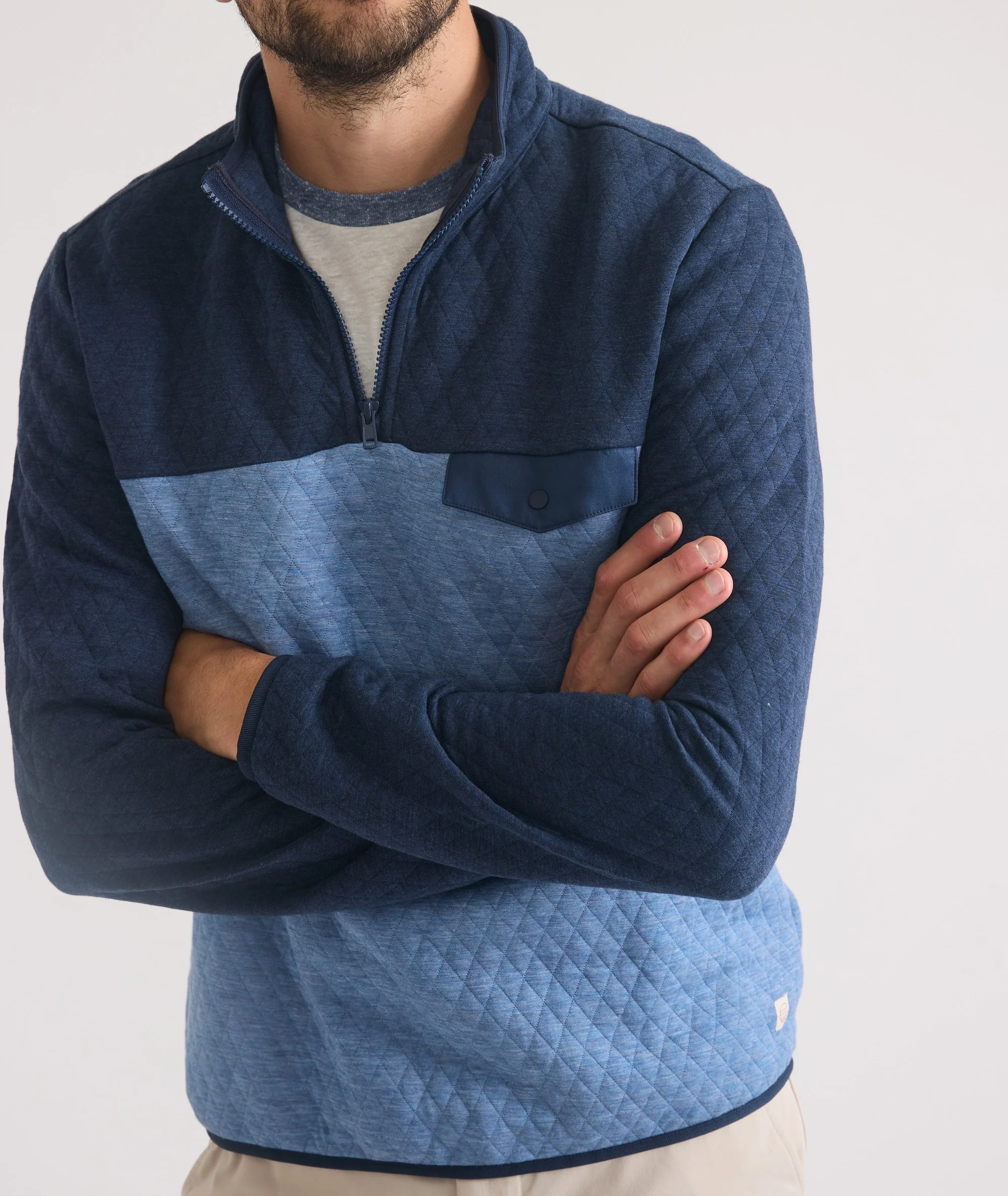 Custom Cut & Sew Corbet Colorblock Pullover - Image 8