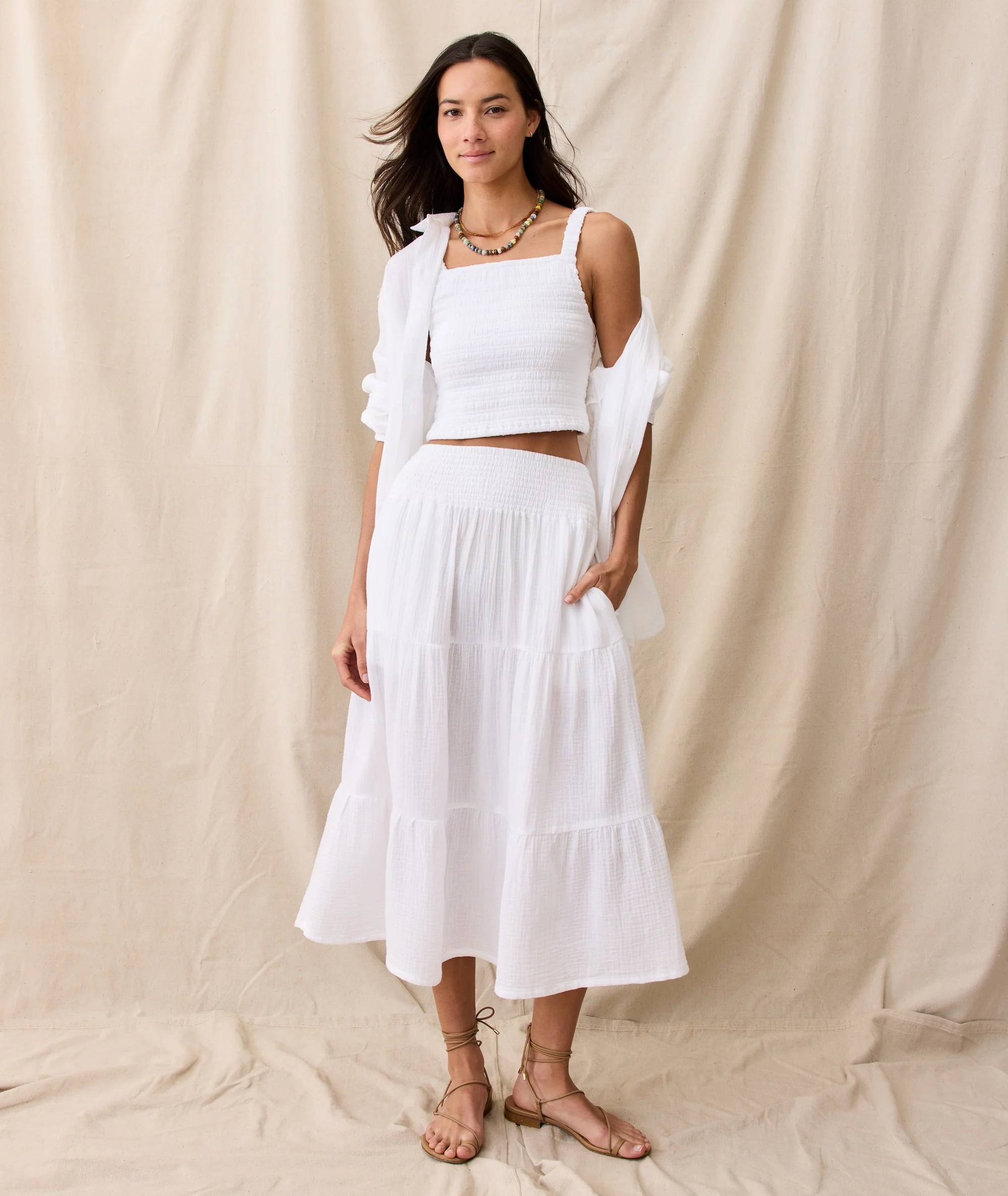 Corinne Double Cloth Maxi Skirt - Image 2