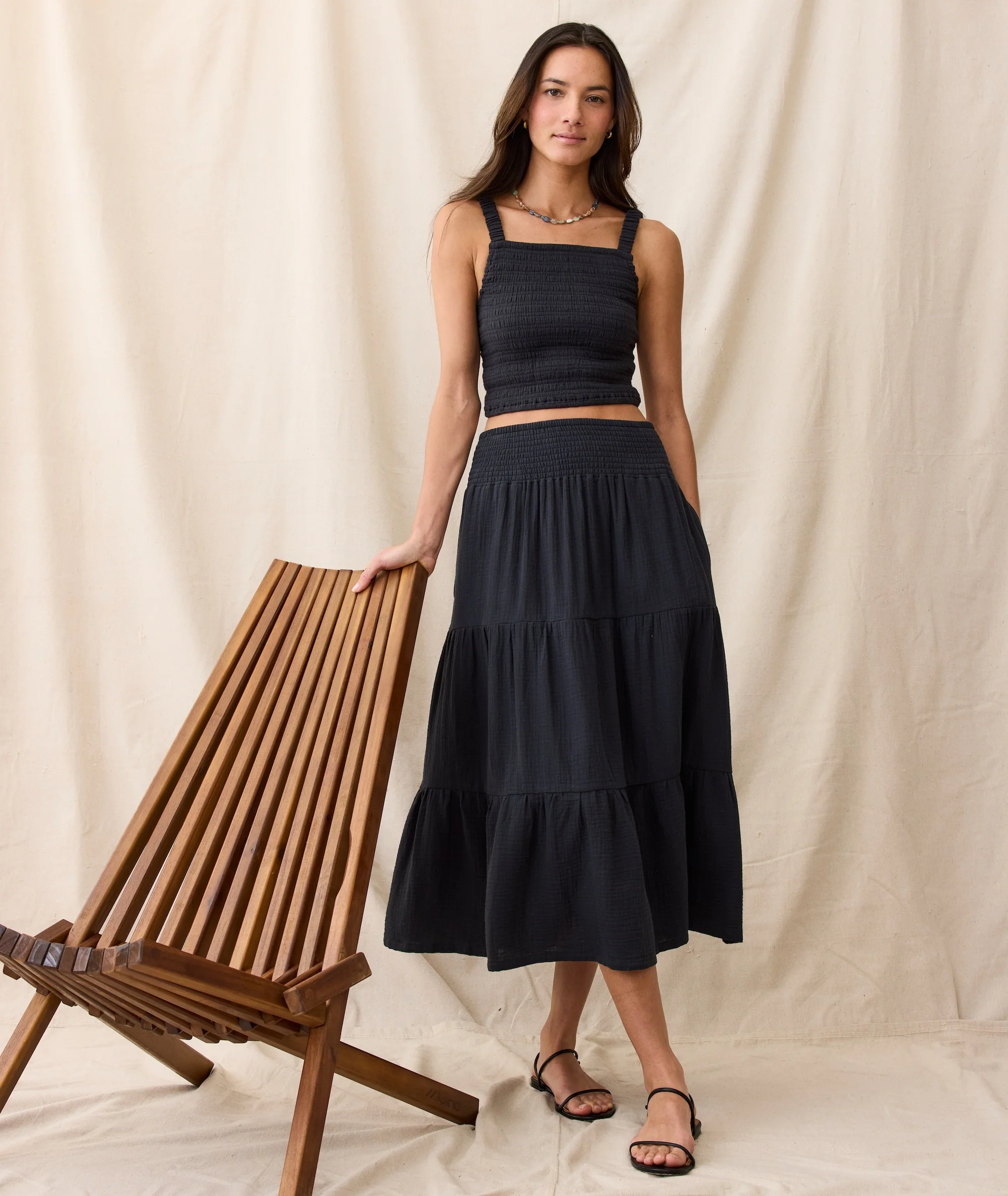 Corinne Double Cloth Maxi Skirt - Image 2