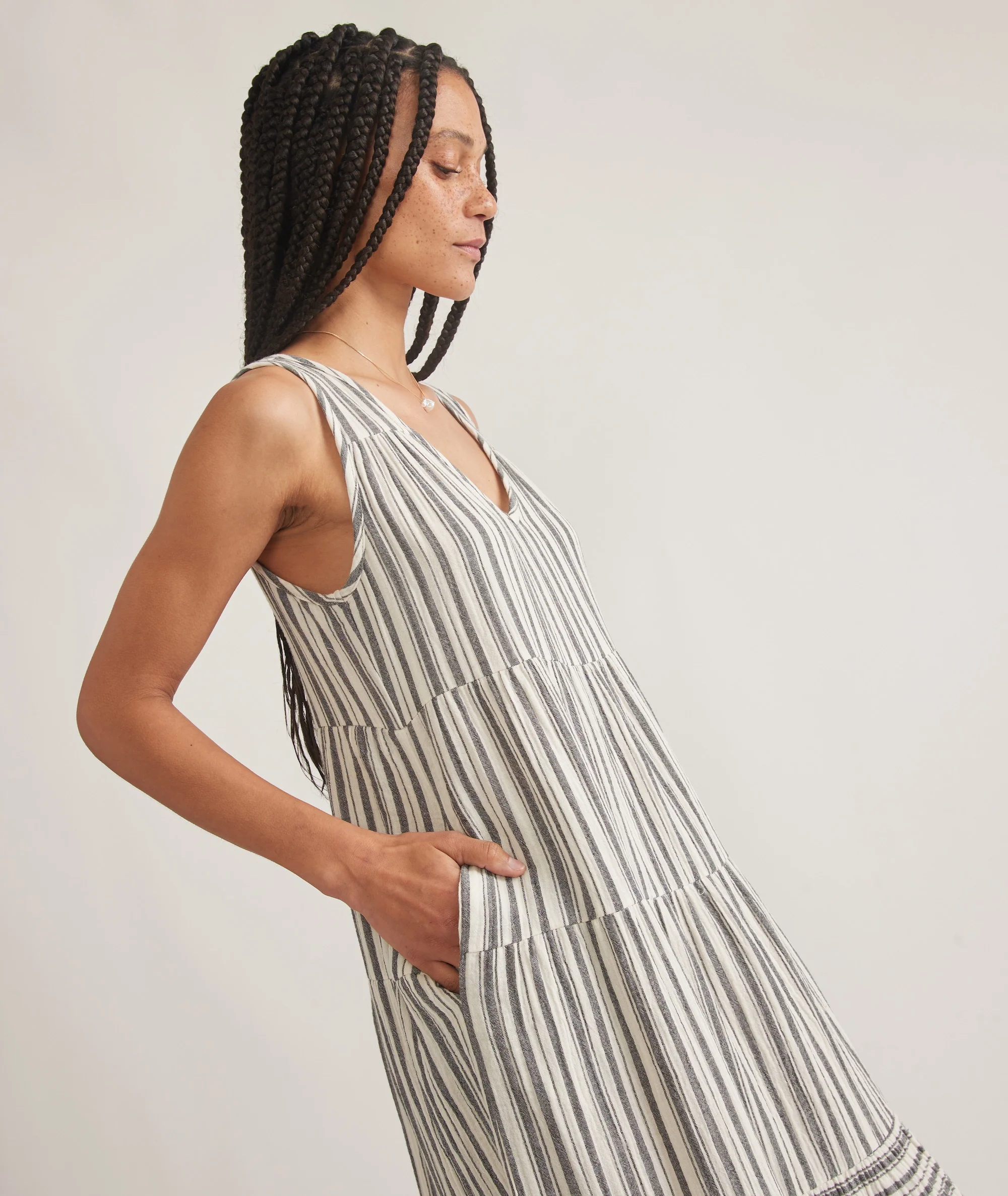 Corinne Double Cloth Maxi Dress - Image 3