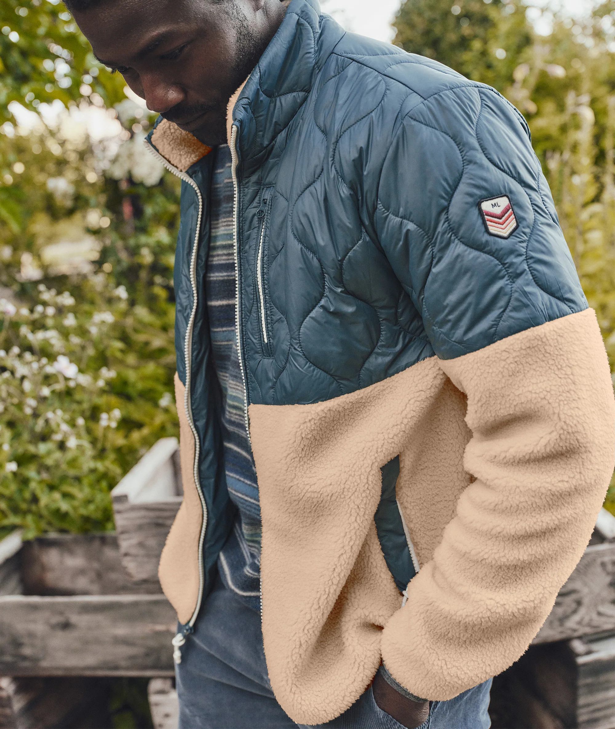 Custom Cut & Sew Bariloche Sherpa Jacket - Image 2