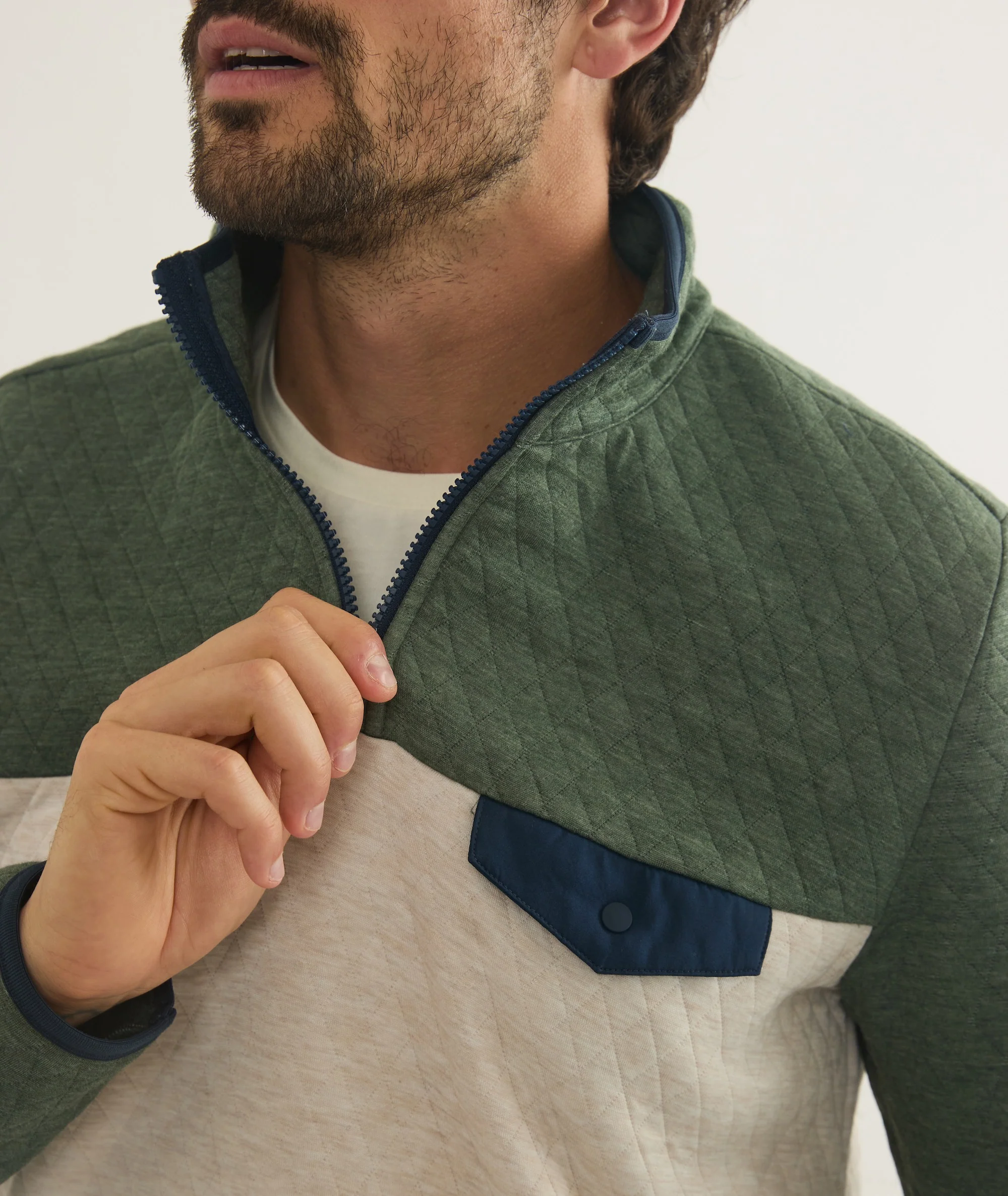 Custom Cut & Sew Corbet Colorblock Pullover - Image 4