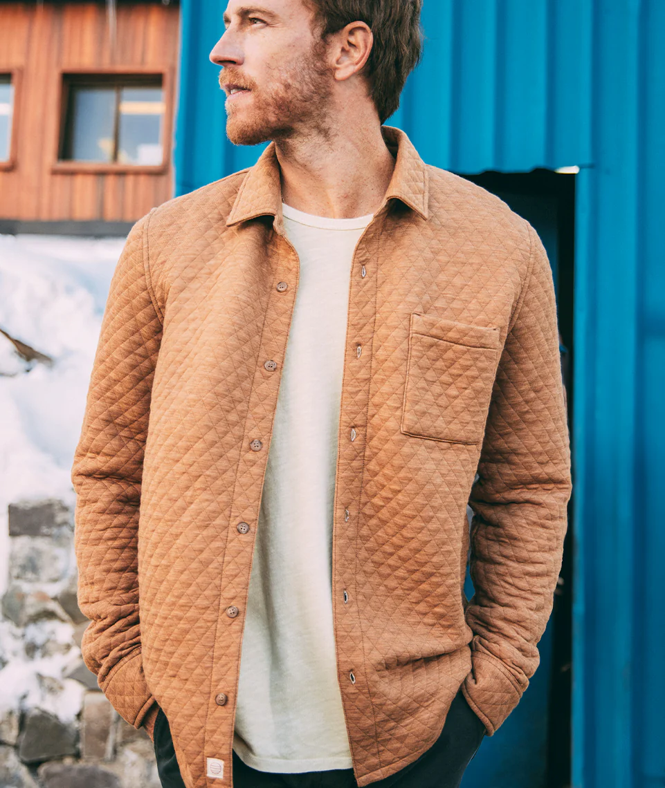 Custom Cut & Sew Corbet Quilted Overshirt - Image 7