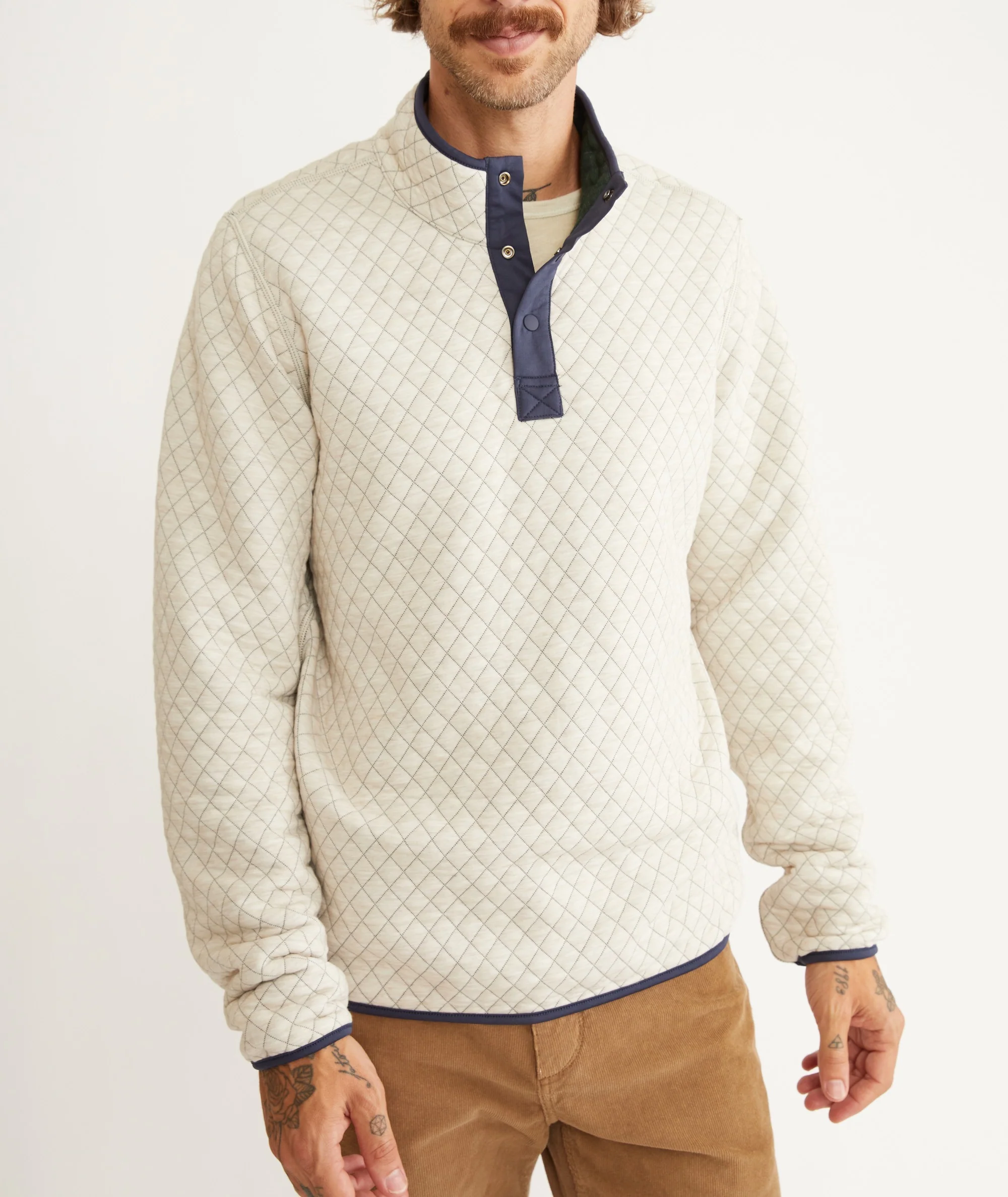 Custom Cut & Sew Reversible Corbet Pullover - Image 3