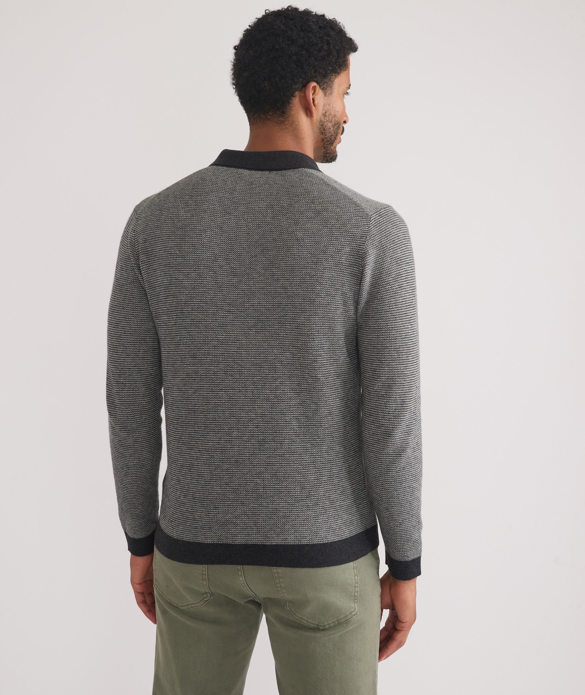 Liam Long Sleeve Sweater Polo - Image 7
