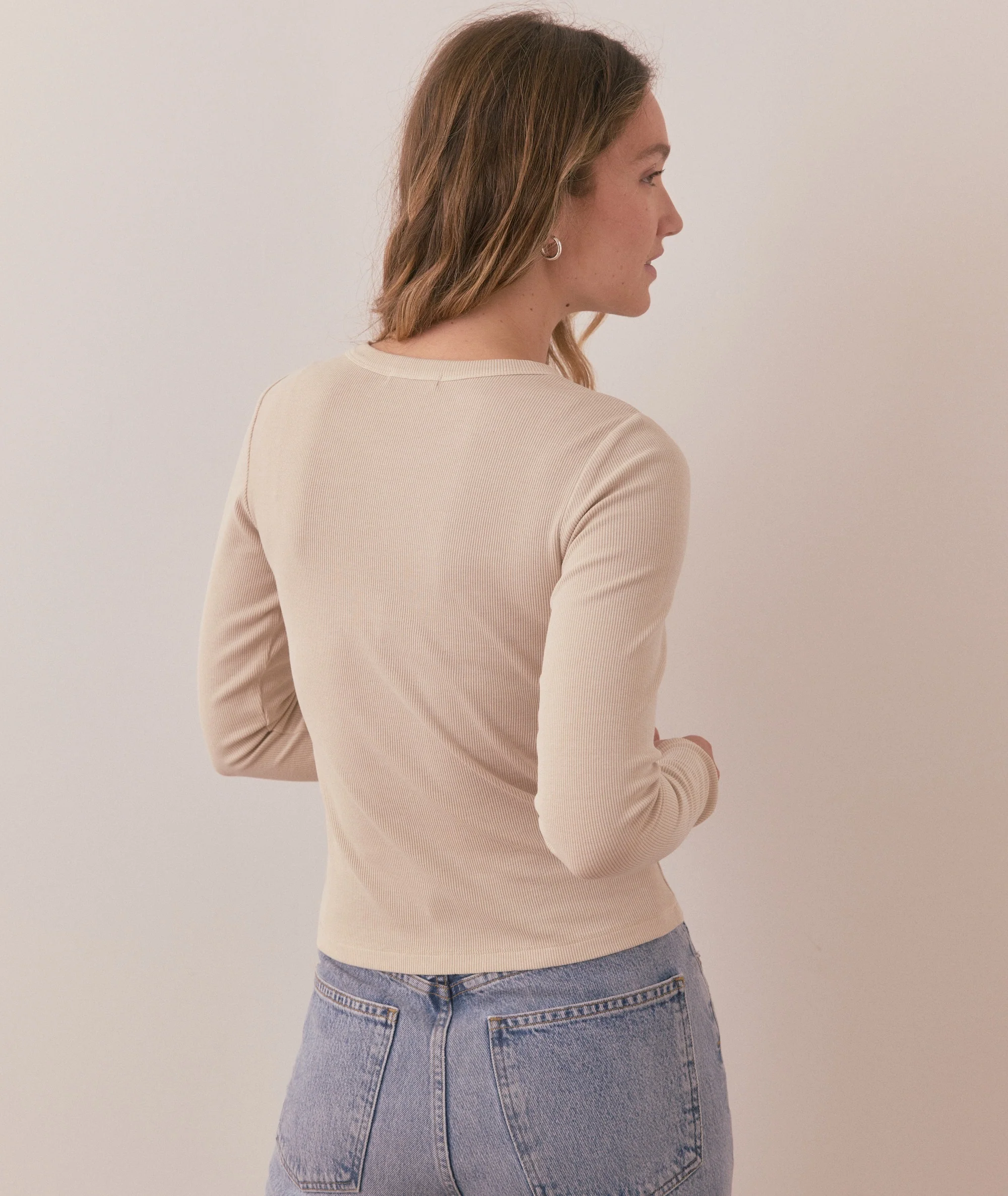 Lexi Rib Sun-In Longsleeve Crew Tee - Image 4