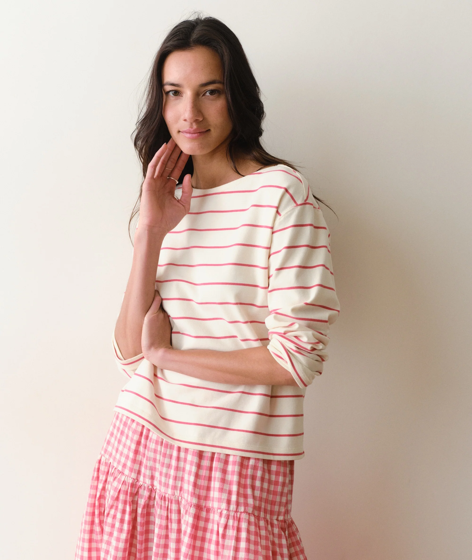Luxe Sueded Mariner Tee - Image 2
