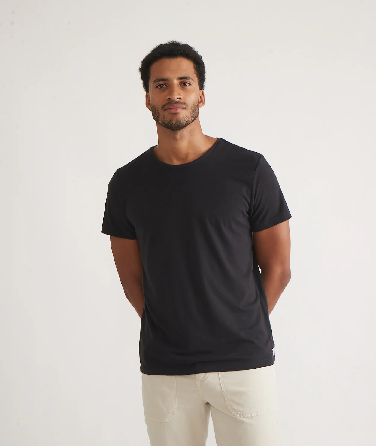 Men's Re-Spun Signature Crew in Faded Black - Image 2