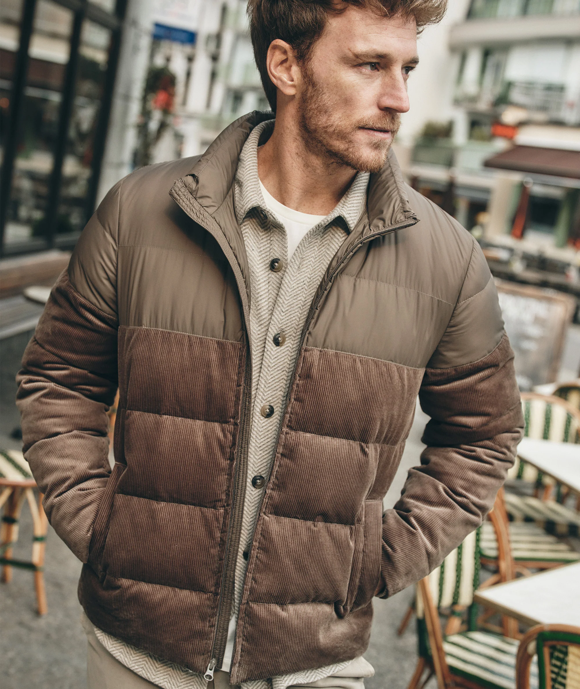 Miles Corduroy Puffer Jacket - Image 4