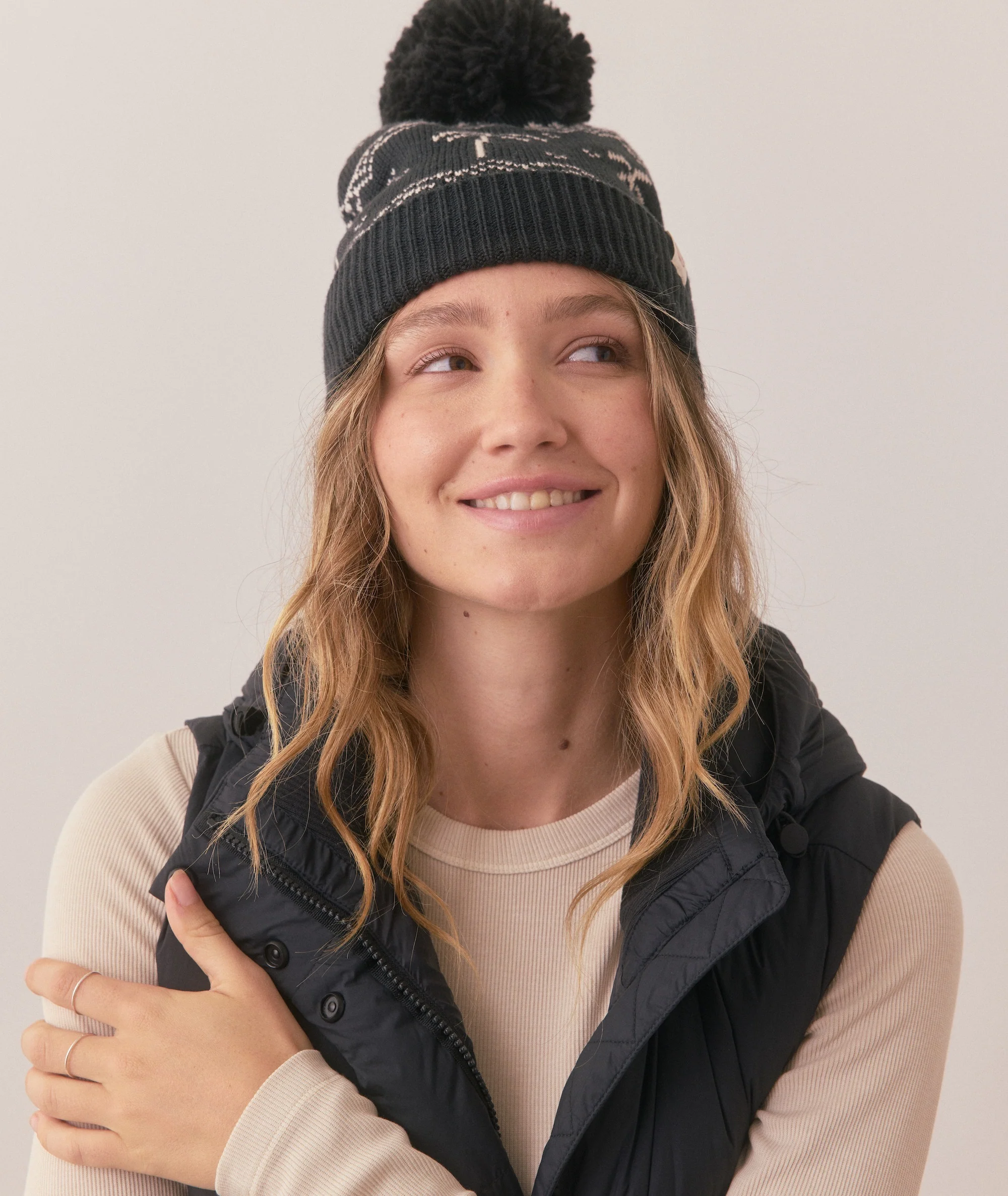 Palm Fair Isle Beanie - Image 2