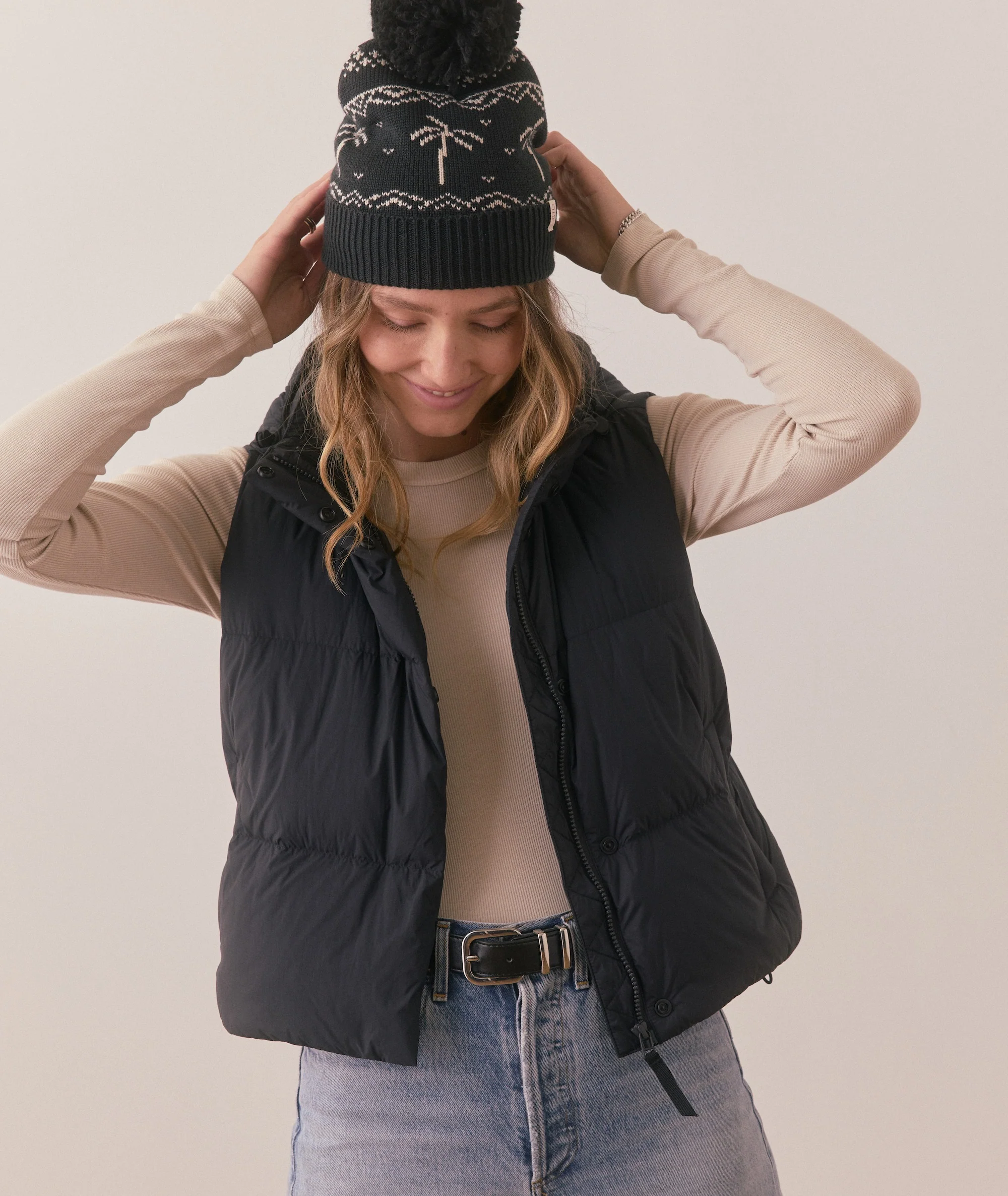Palm Fair Isle Beanie - Image 3