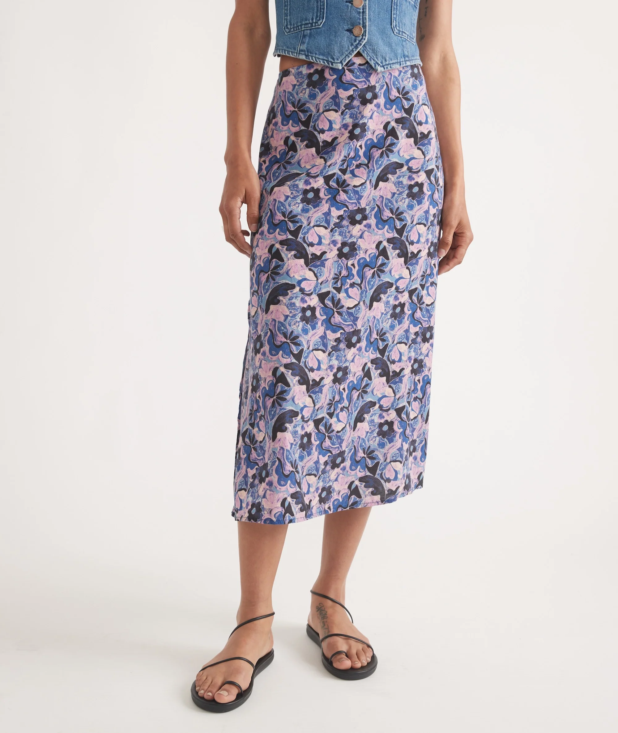Ryan Slip Midi Skirt - Image 2