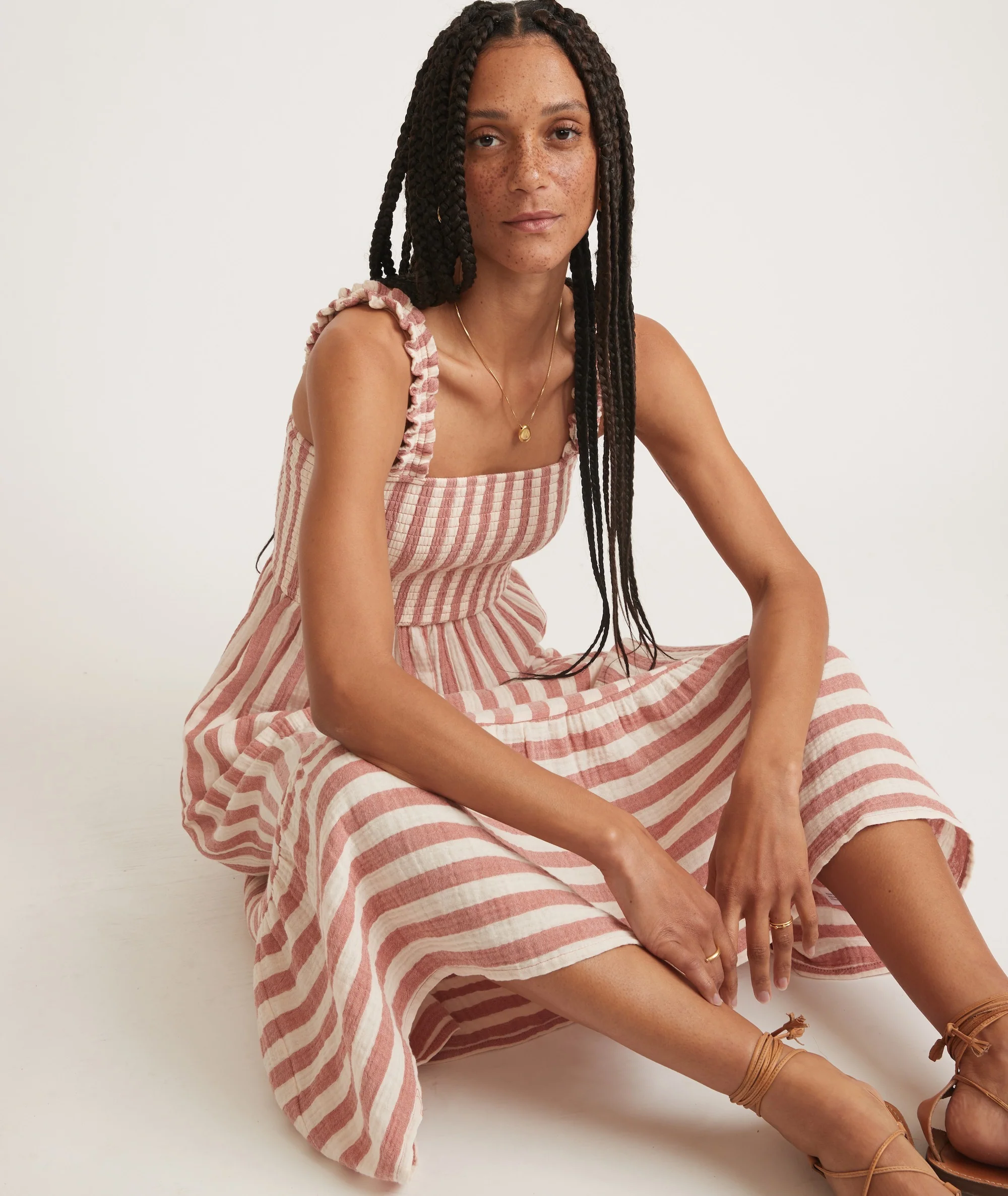 Selene Double Cloth Maxi Dress - Image 7