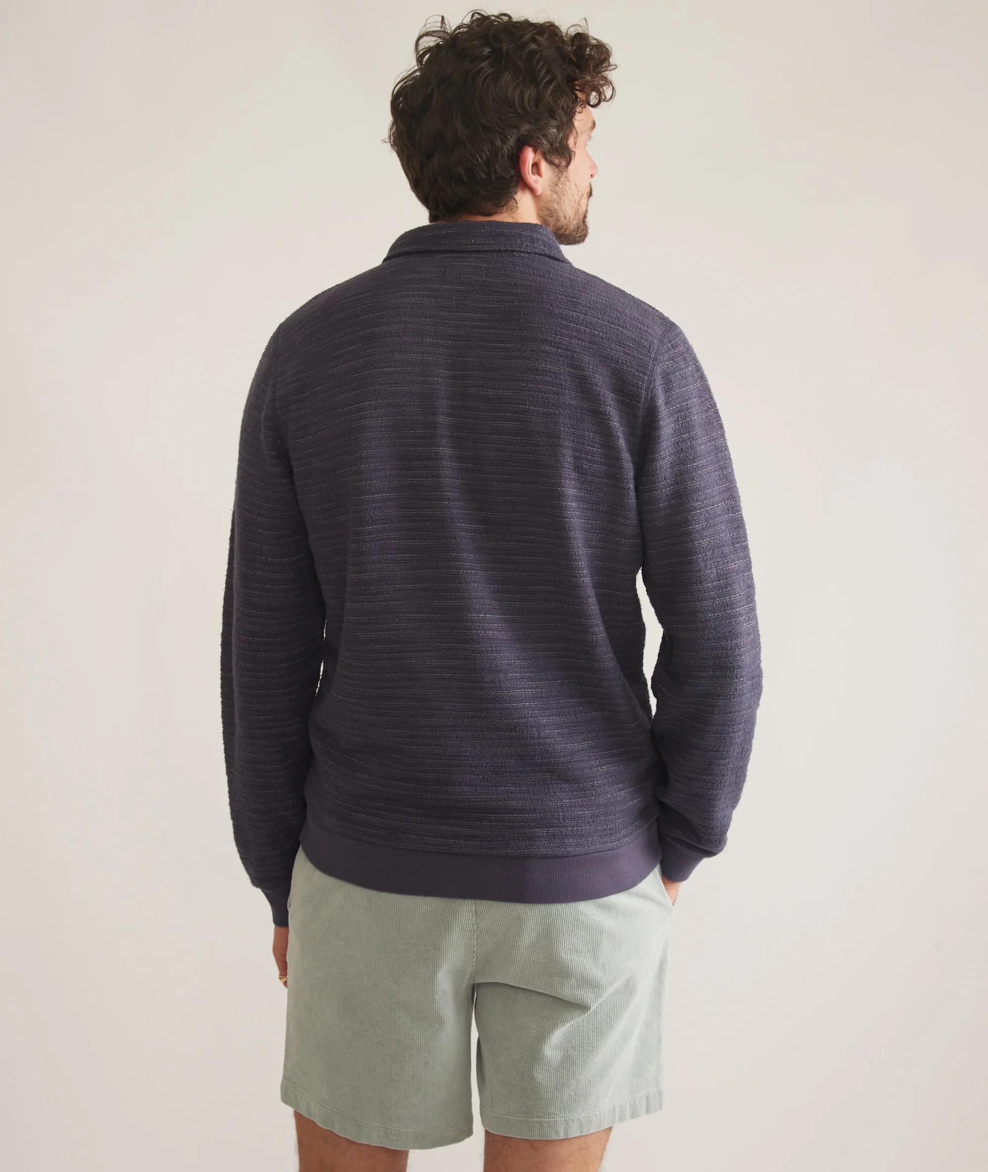 Textured Stripe Quarter Zip - Image 5