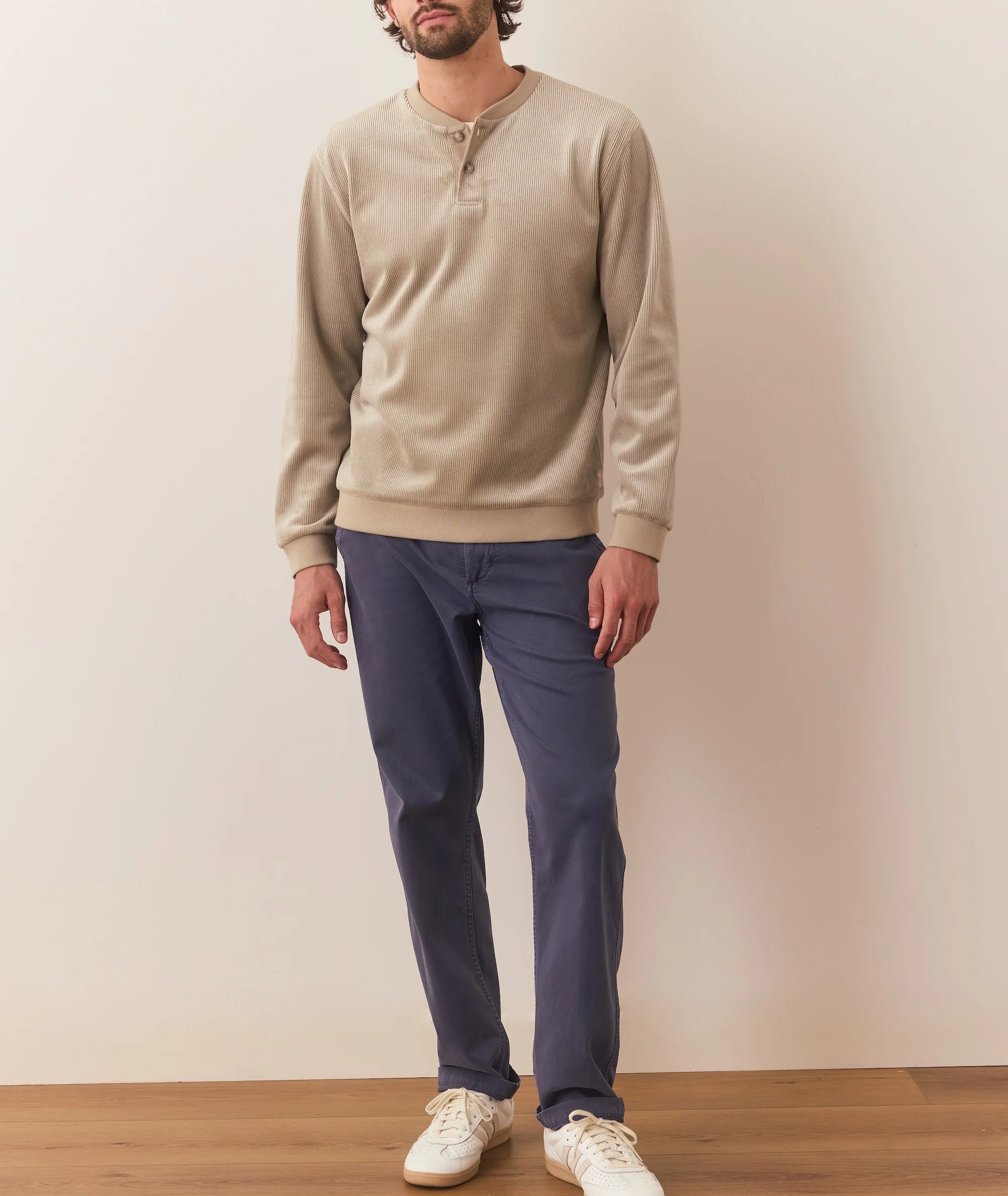 Cord Velour Henley - Image 6
